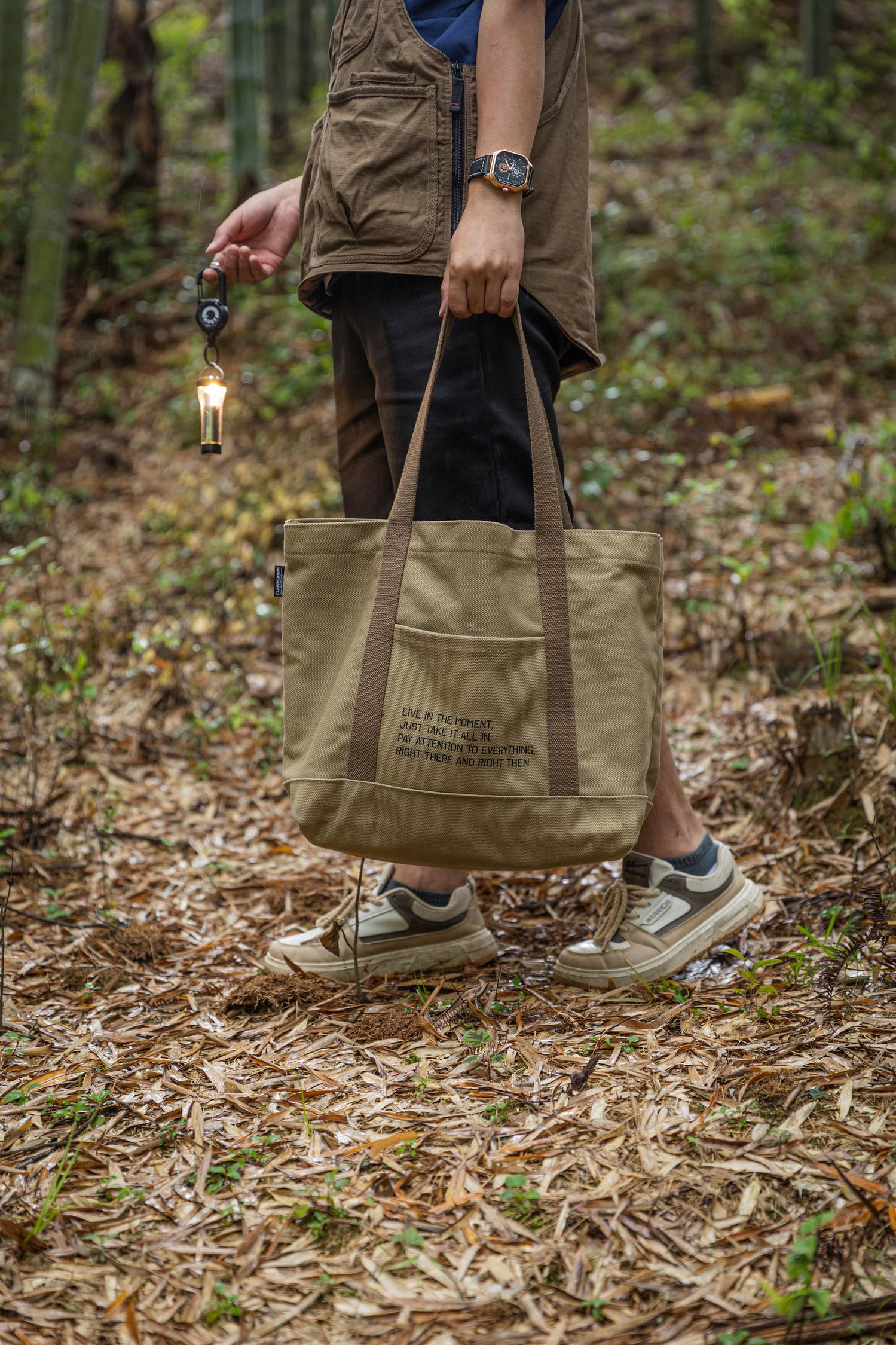 キャンプギアトートバッグ 自立型 B-189