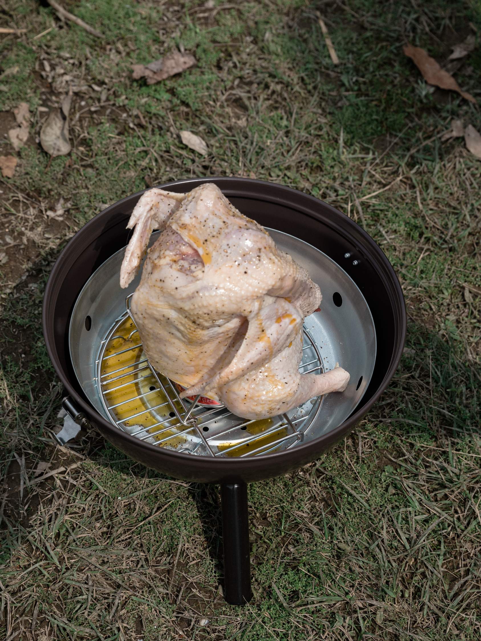 ビア缶チキンスタンド ステンレス製 折りたたみ式 BBQ-19