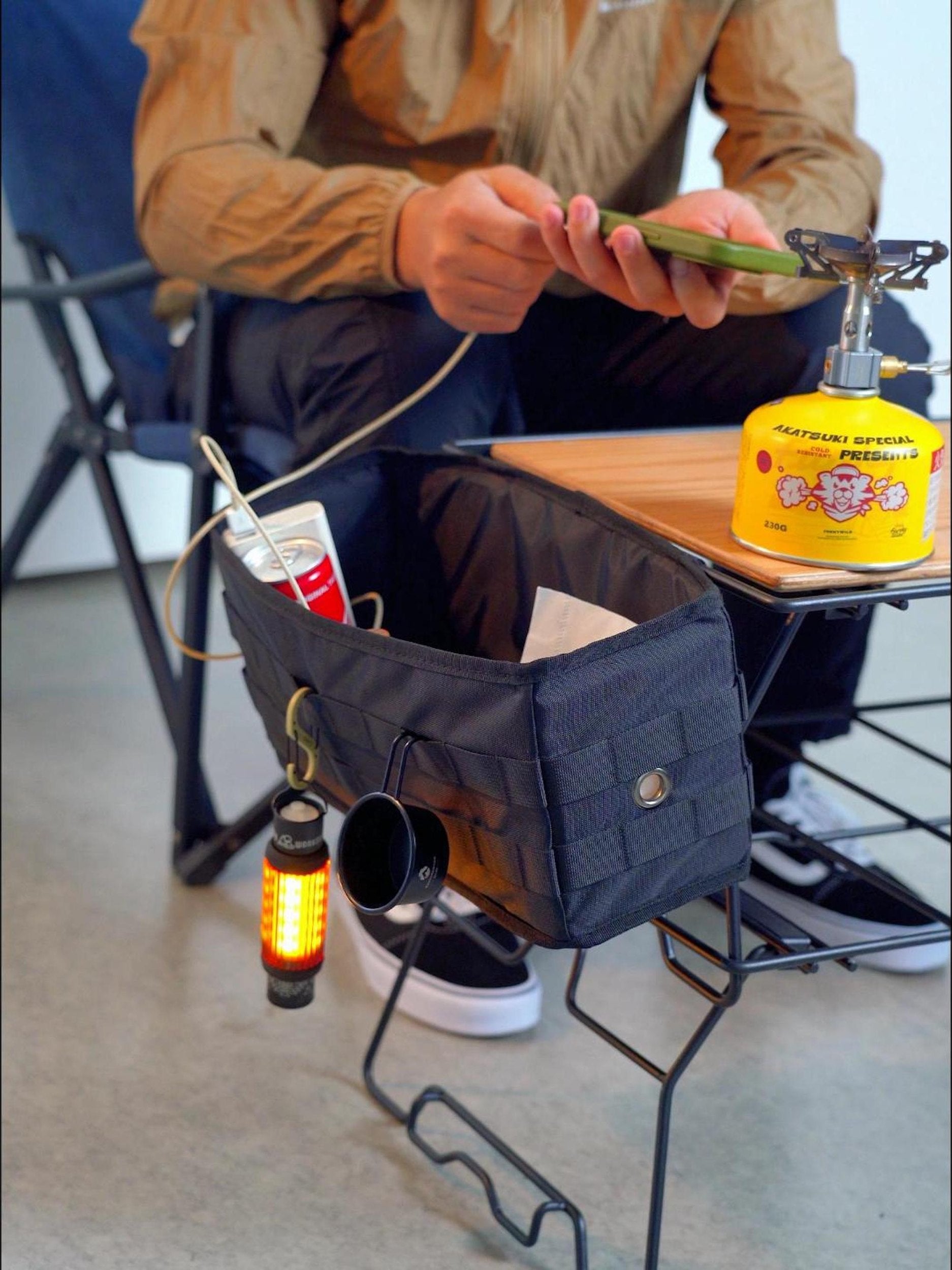 フィールドラック用サイドストレージ 多機能収納ケース BG-1235BK