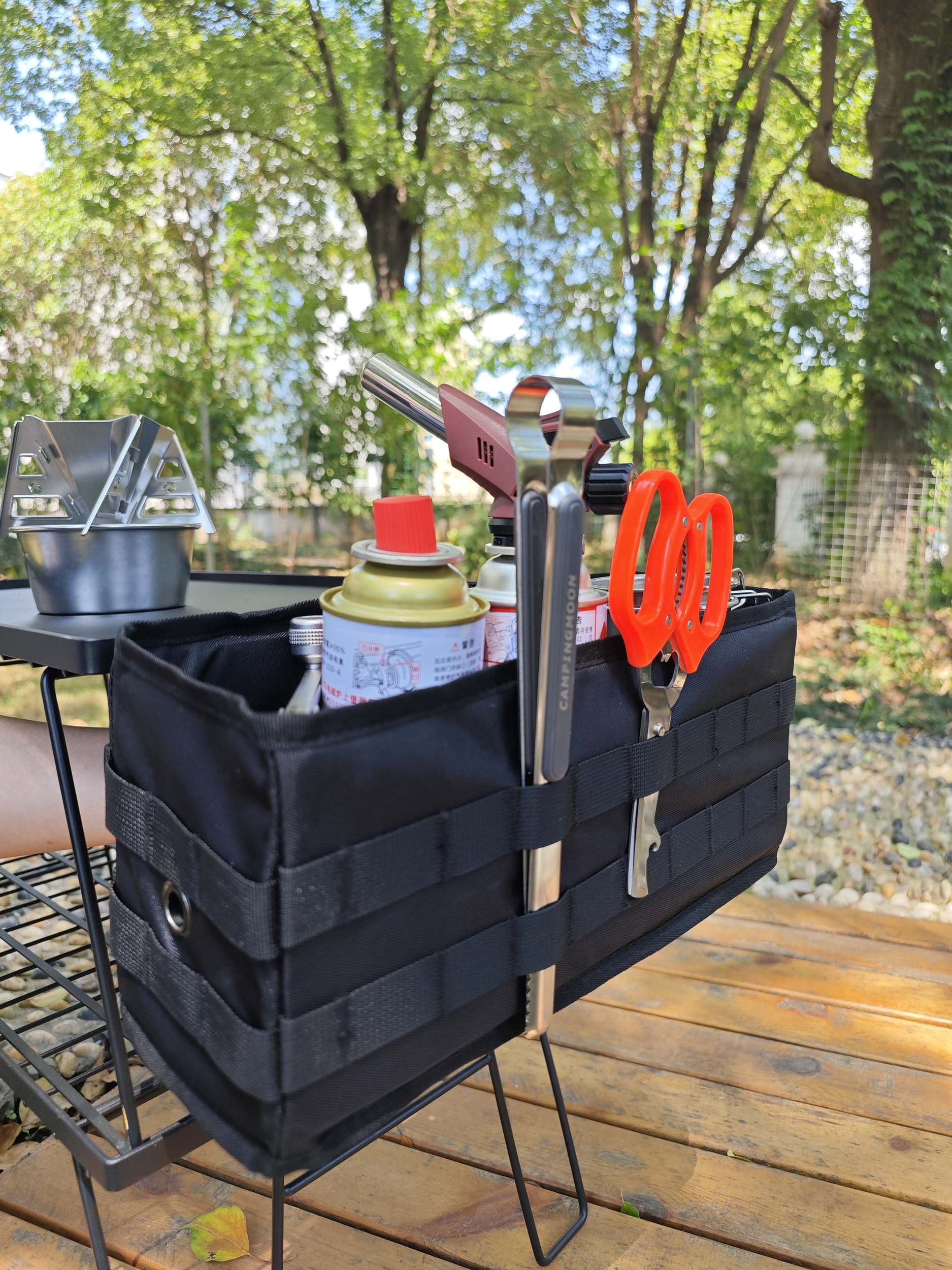 フィールドラック用サイドストレージ 多機能収納ケース BG-1235BK