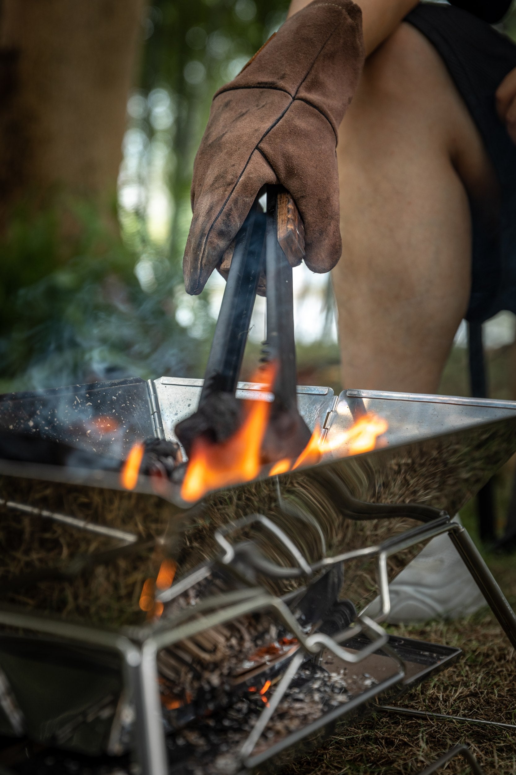 薪ばさみ ブラックローズウッドハンドル BKMS-41