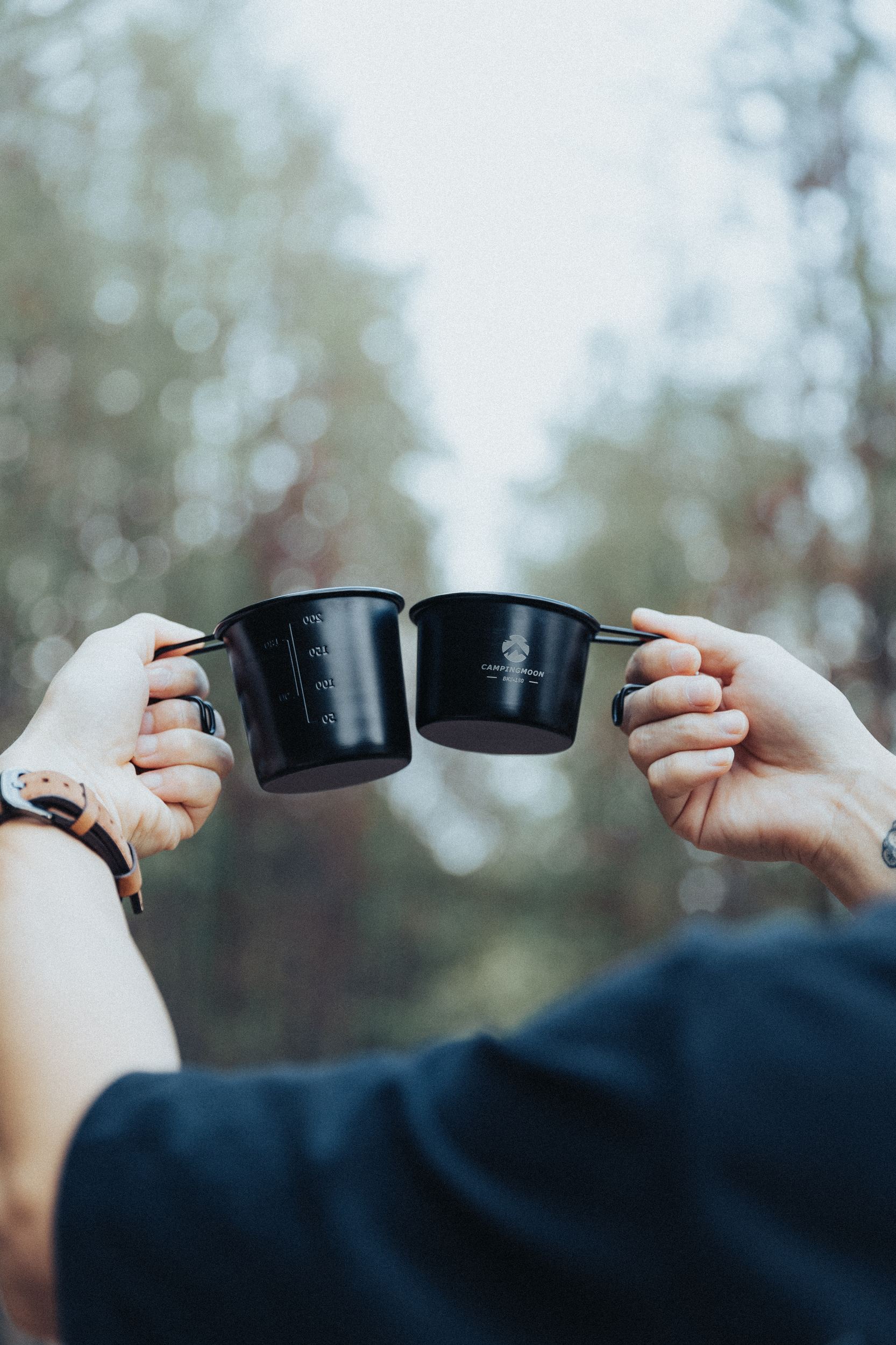 ミニシェラカップ チタン黒酸化発色 2点セット BKS-050-2P