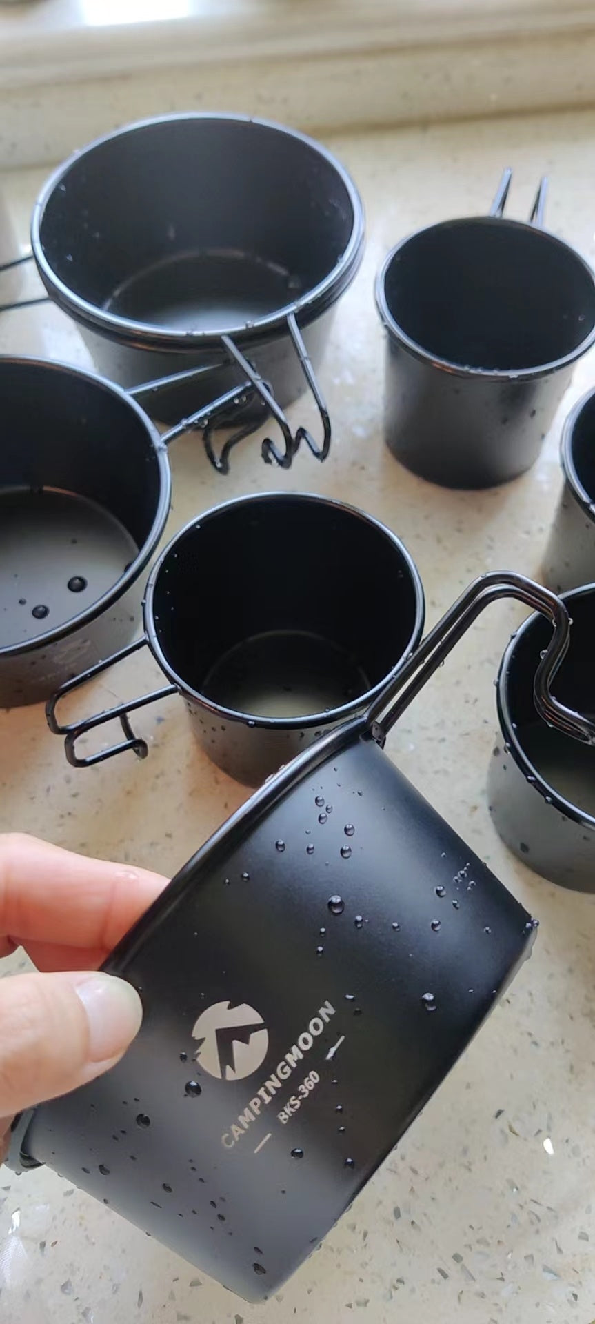 ミニシェラカップ チタン黒酸化発色 2点セット BKS-050-2P