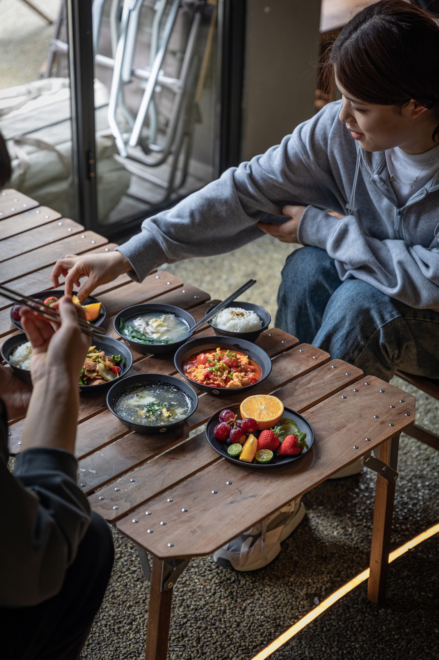 ステンレス食器セット 黒酸化チタン発色 BKS395-1S