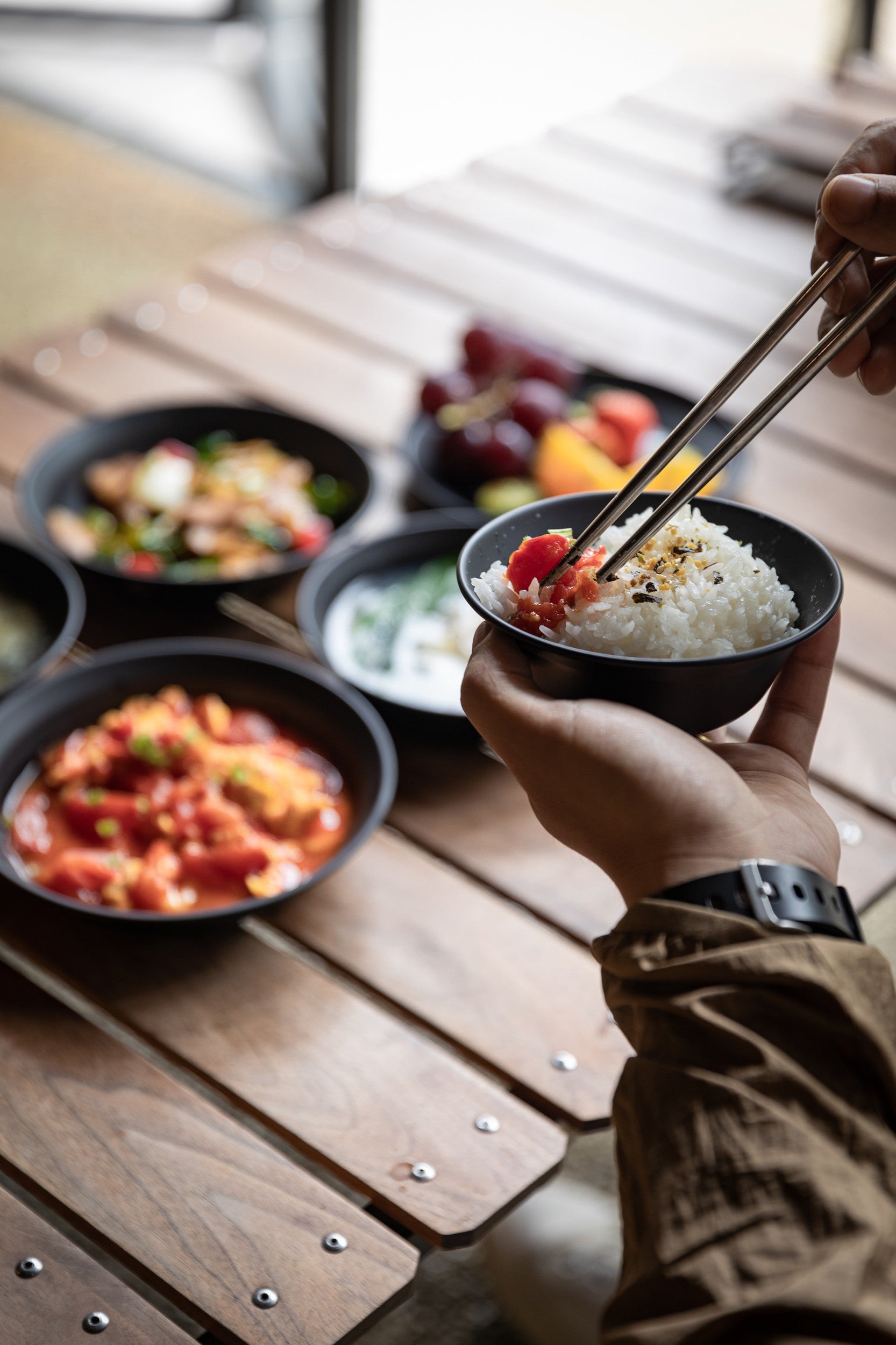 ステンレス食器セット 黒酸化チタン発色 BKS395-1S