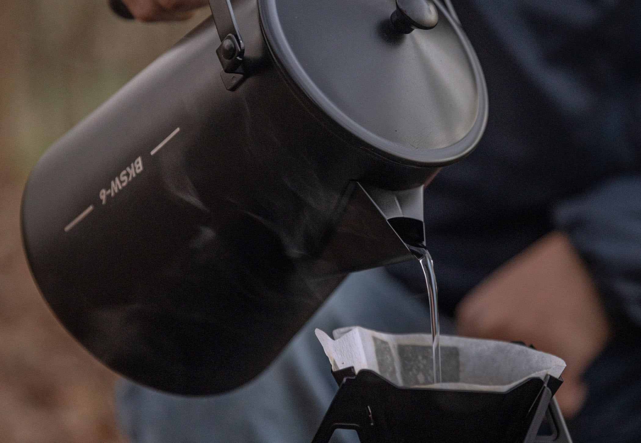 焚き火ケトル ステンレス黒発色 BKSW-6