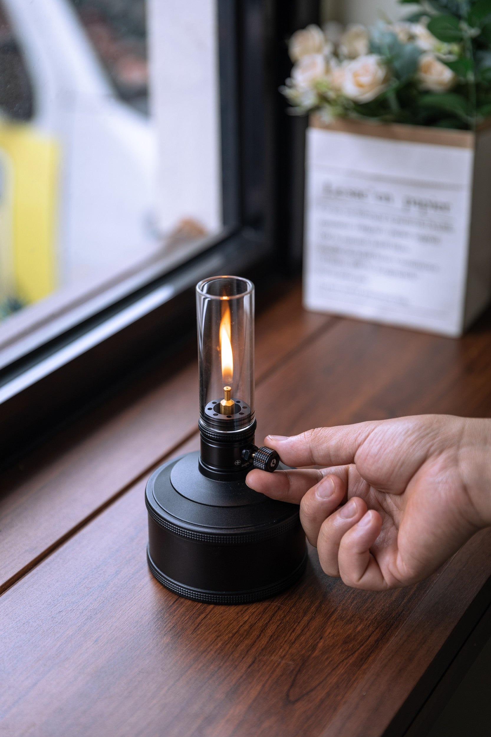 キャンドル風ガスランタン 充てんタンク付属 BKT-1D15