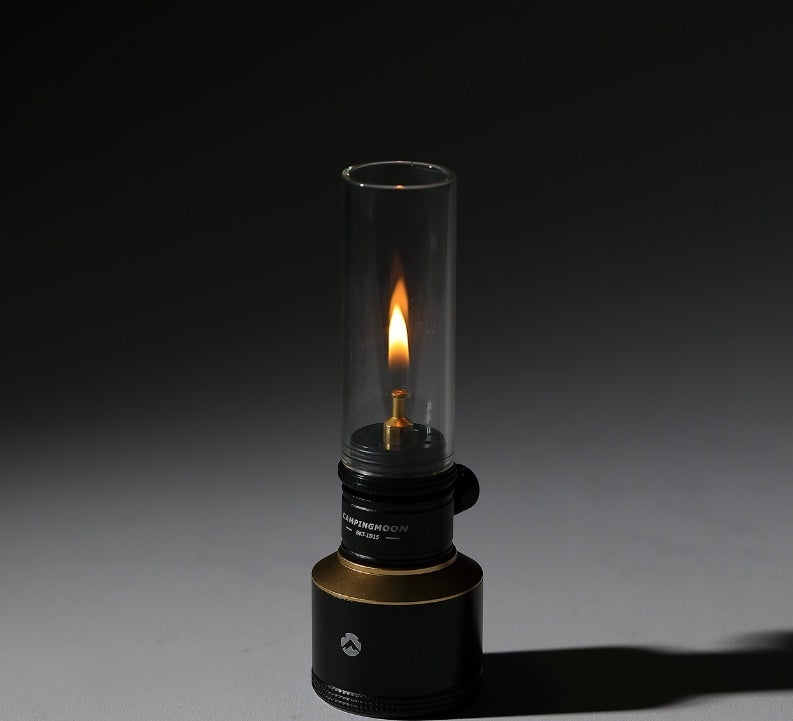 キャンドルガスランタン CNC削り出しブラック BKT-1D