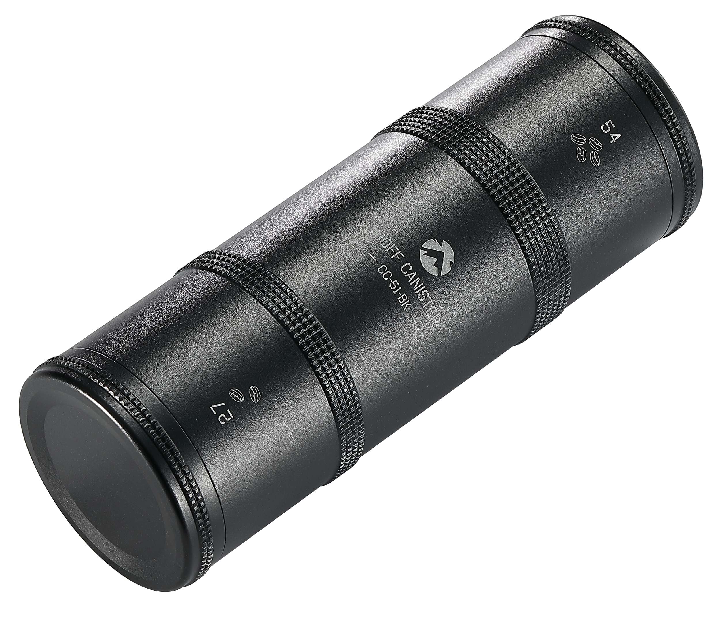 コーヒーキャニスター ジュラルミン製2段式 CC-51-BK