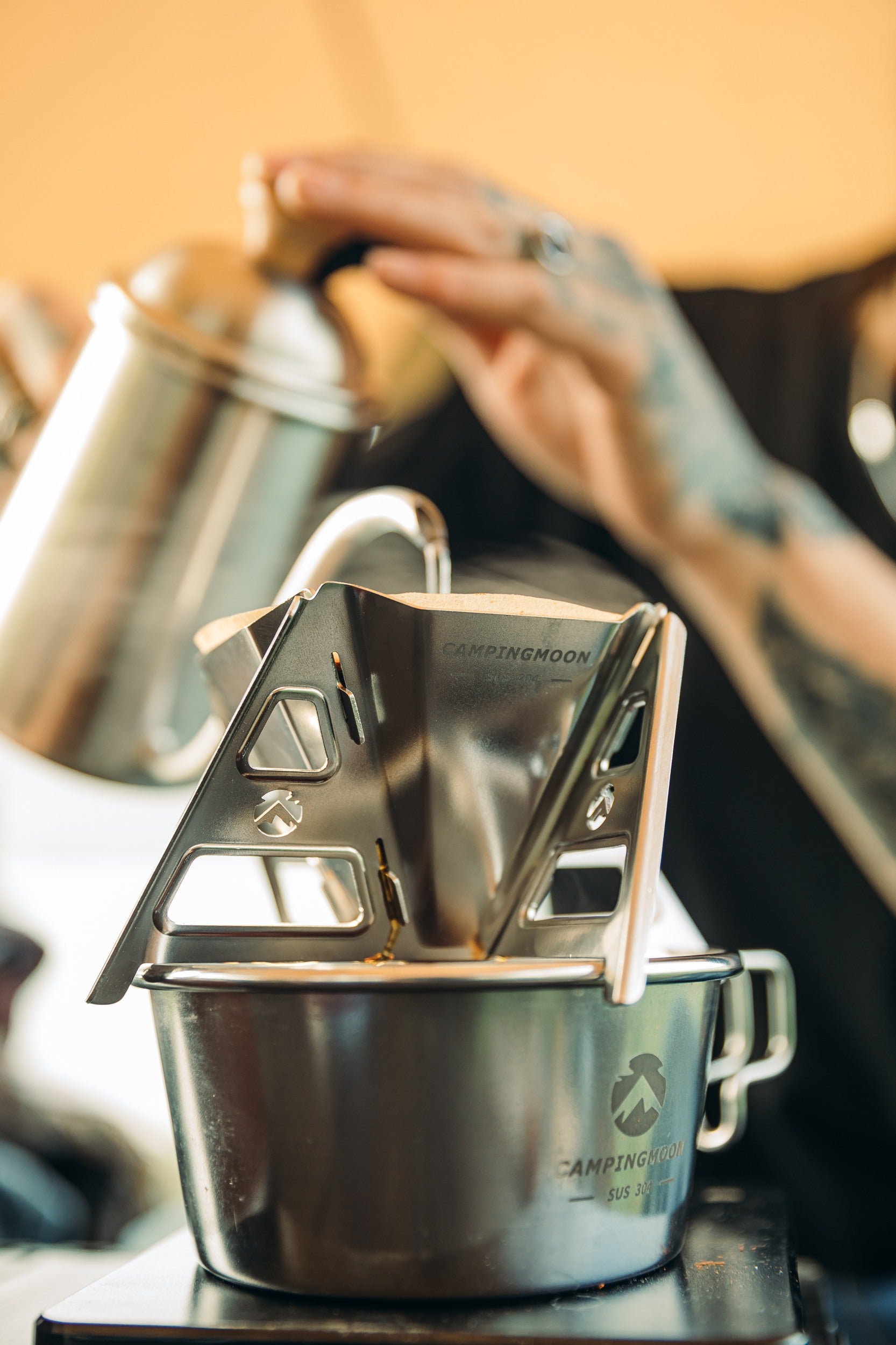 コーヒードリッパー 組み立て式ステンレス COF-01