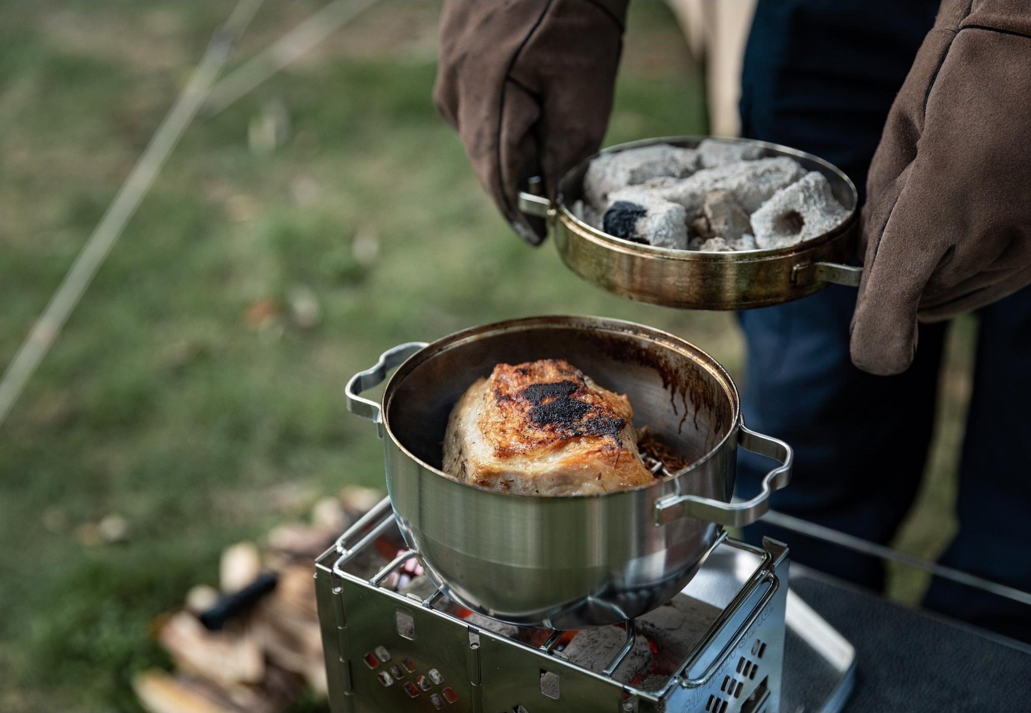ステンレスダッチオーブン 6インチ オールステンレス304製 DO-25