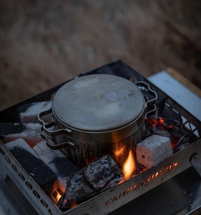 ステンレスダッチオーブン 6インチ オールステンレス304製 DO-25