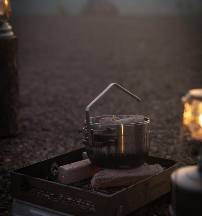 ステンレスダッチオーブン 6インチ オールステンレス304製 DO-25