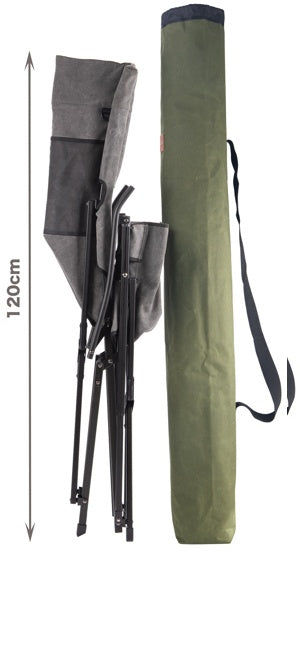 ハイバックチェア 焚き火に強いコットン生地 F-1001C-H