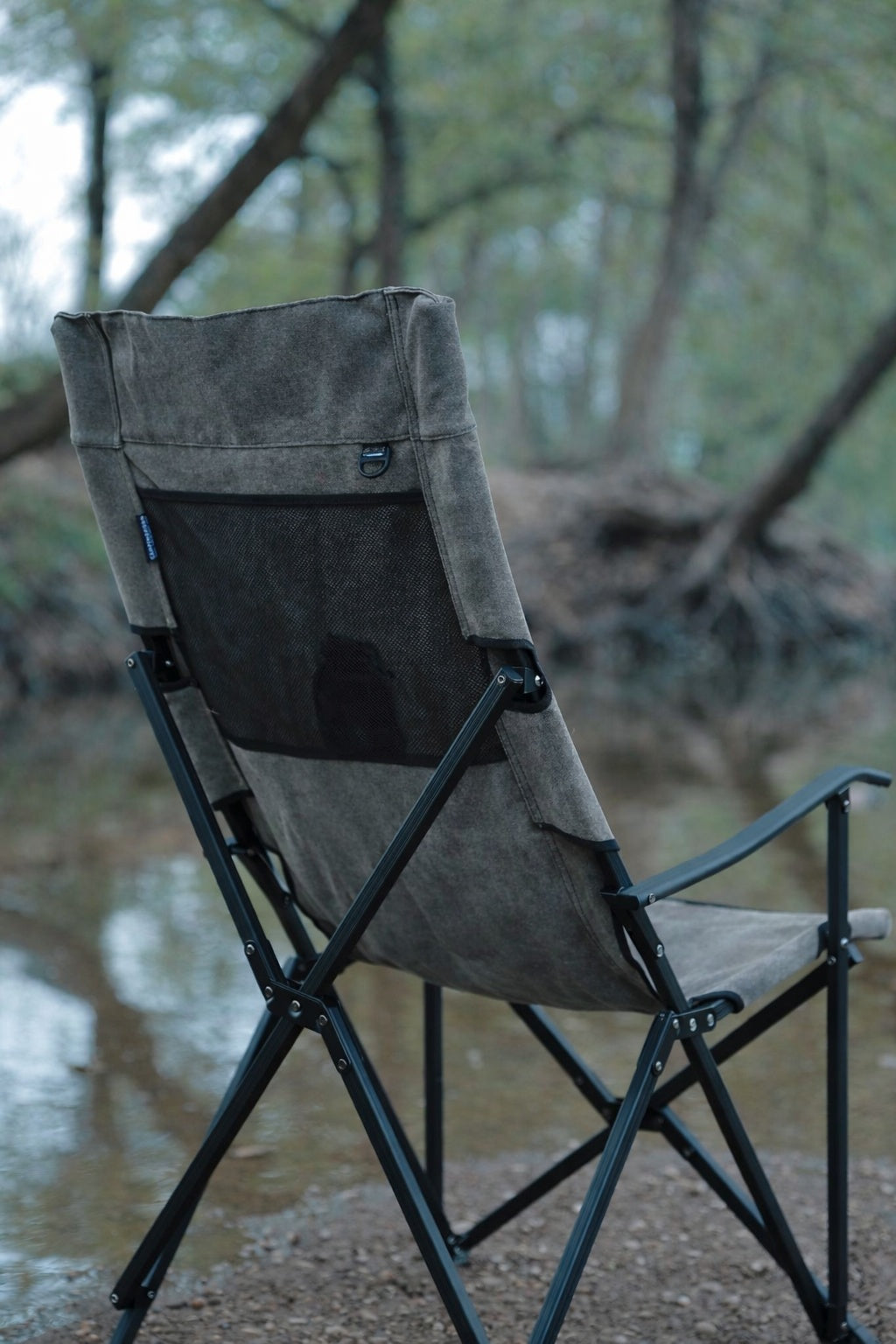 ハイバックチェア 焚き火に強いコットン生地 F-1001C-H