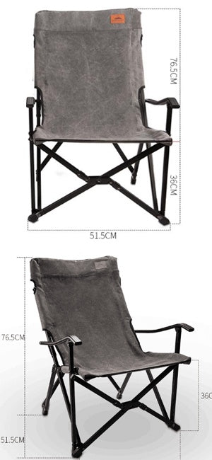 焚き火ローチェア 火の粉に強いコットン帆布 F-1003C-K