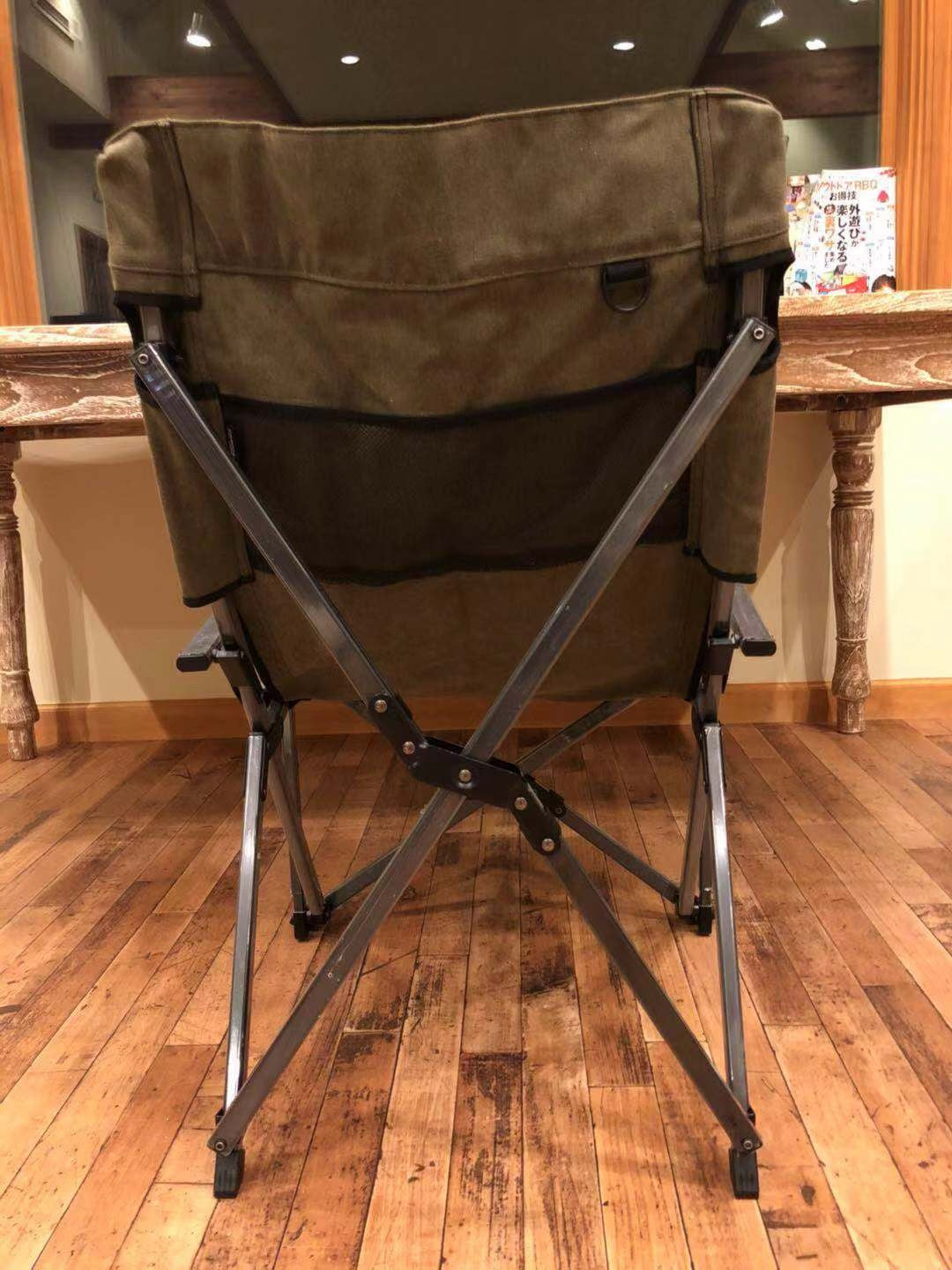 焚き火ローチェア 火の粉に強いコットン帆布 F-1003C-K