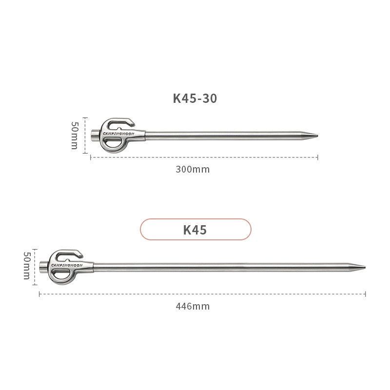 係留用ステンレスペグ 大型犬対応 K45
