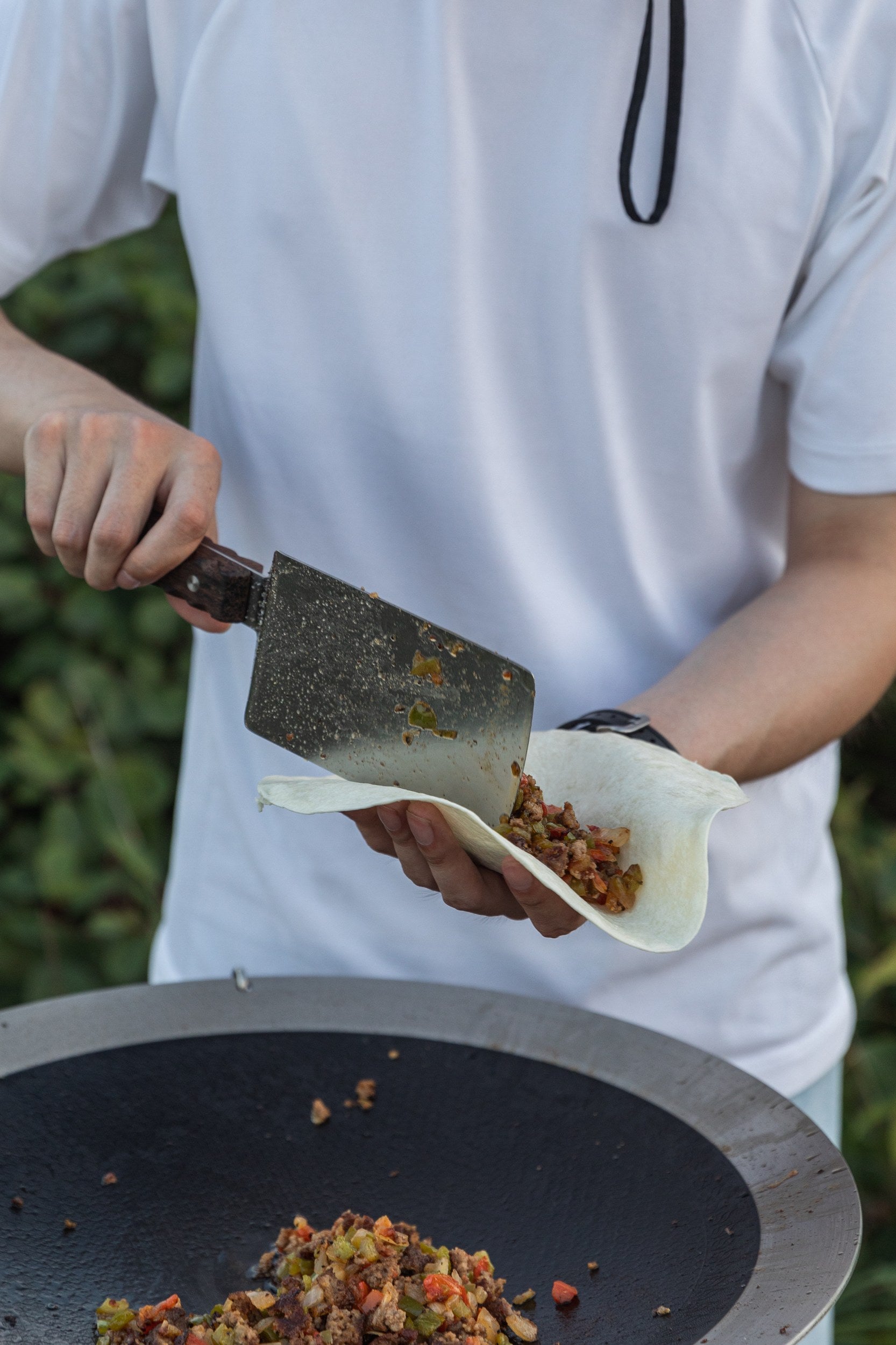 ステンレス製ターナー ワイド型 ローズウッド柄 MS-29