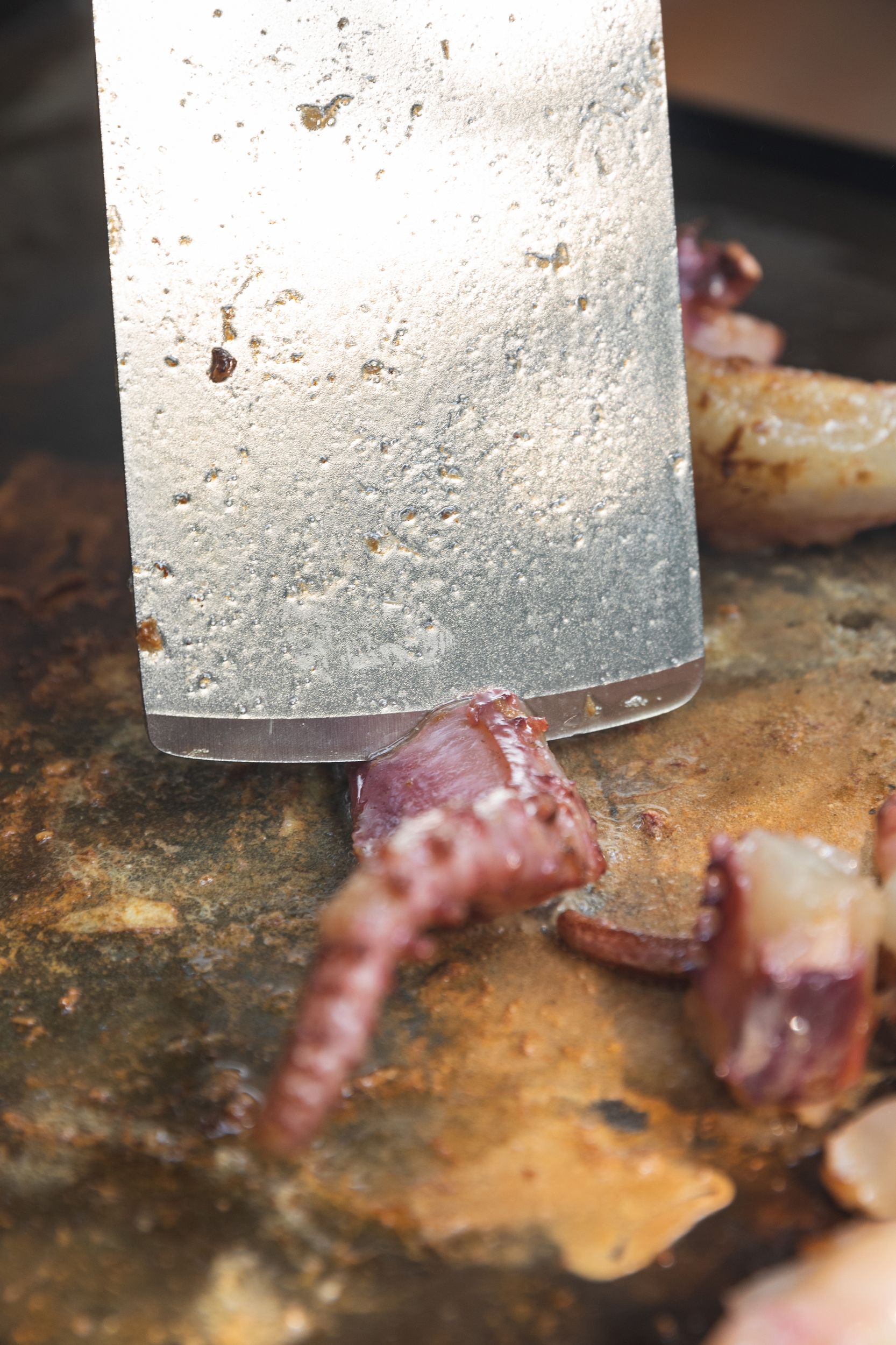 ステンレス製ターナー ワイド型 ローズウッド柄 MS-29