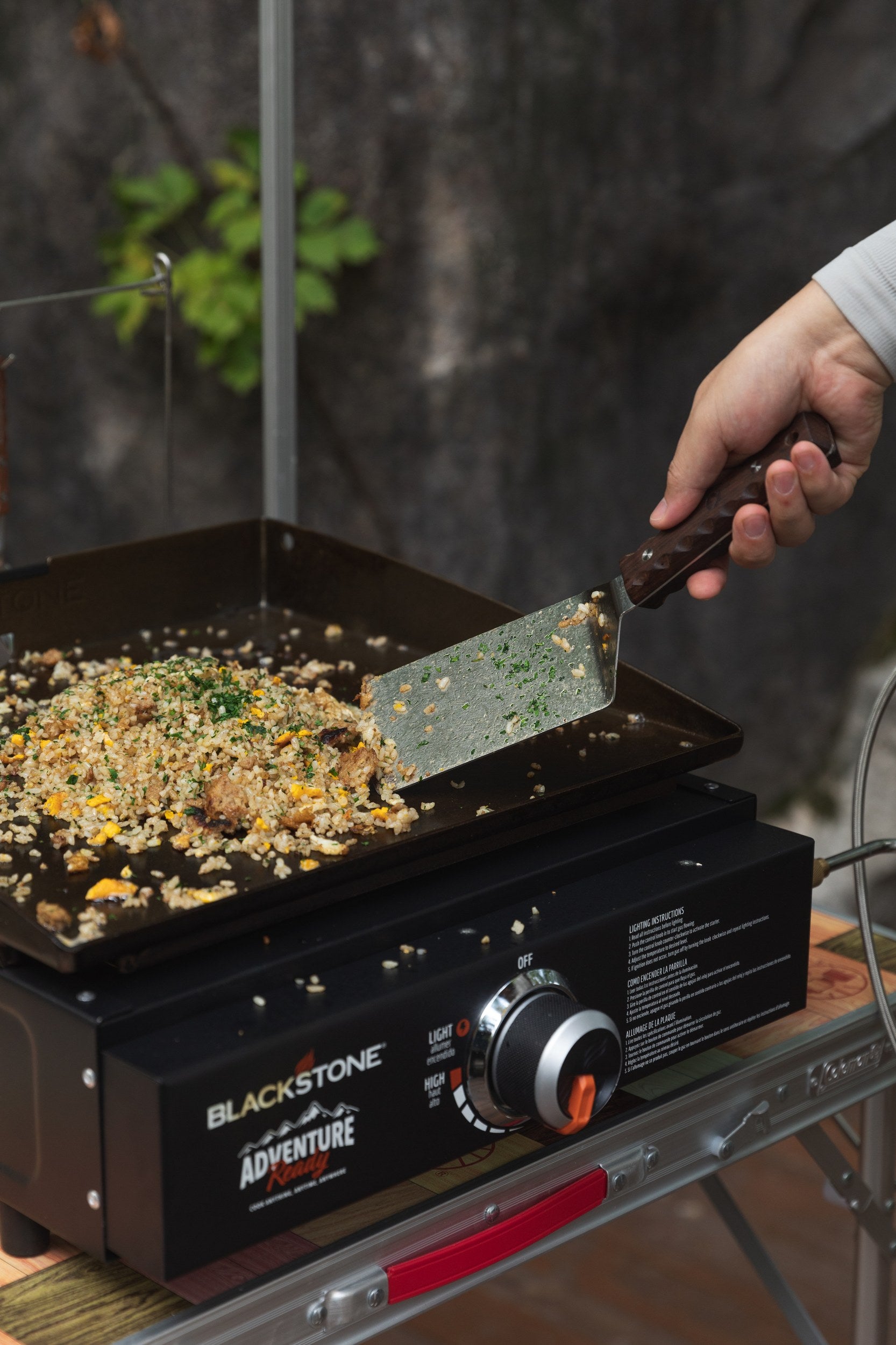 ステンレス製ターナー ワイド型 ローズウッド柄 MS-29