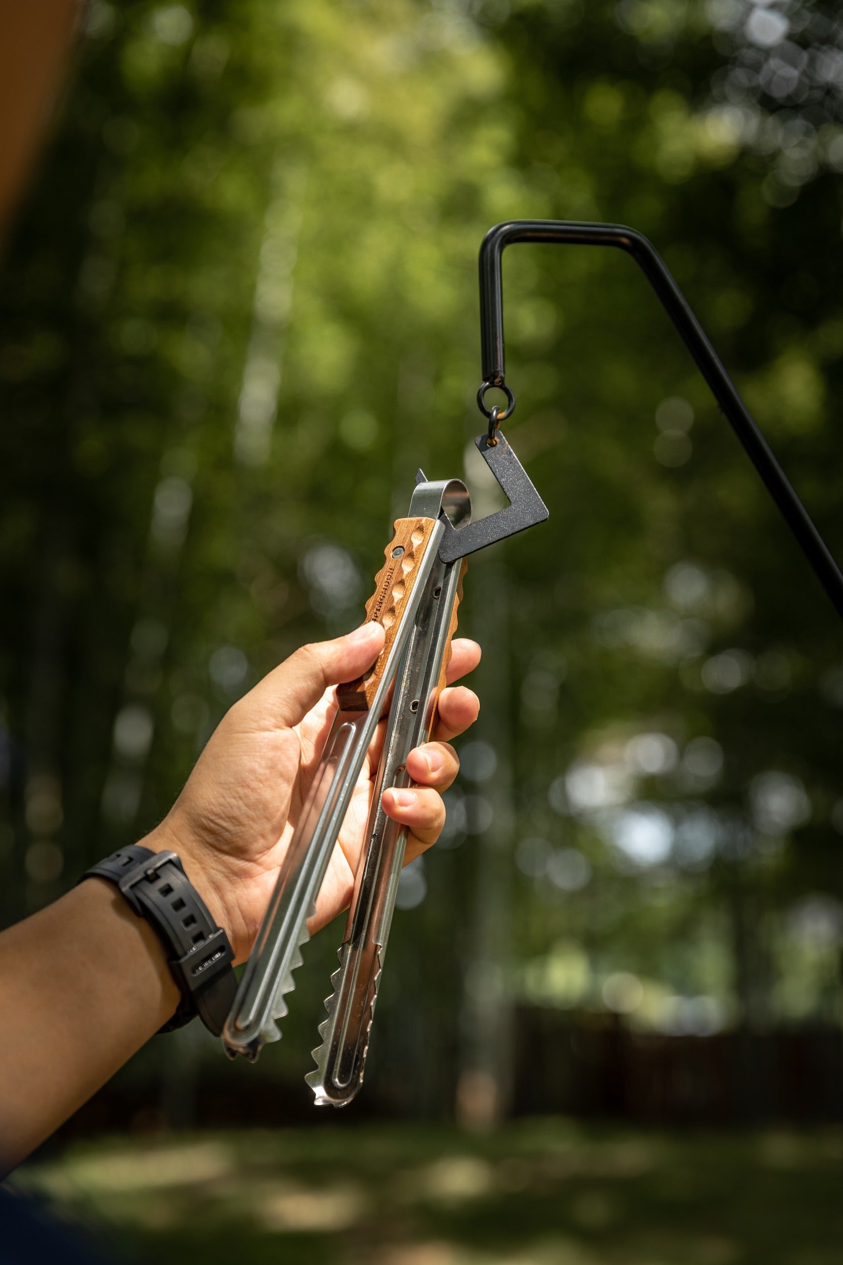 BBQトング ローズウッドグリップ MS-40