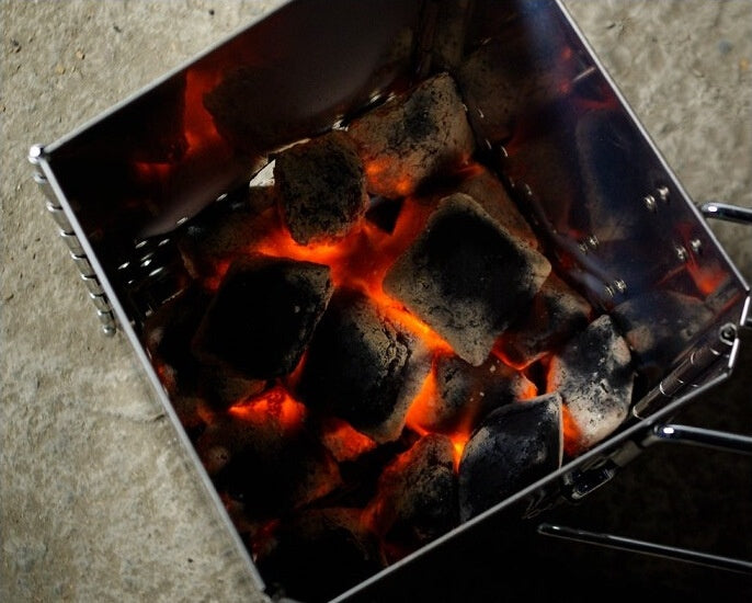 チャコールスターター 折りたたみ式ステンレス MT-18