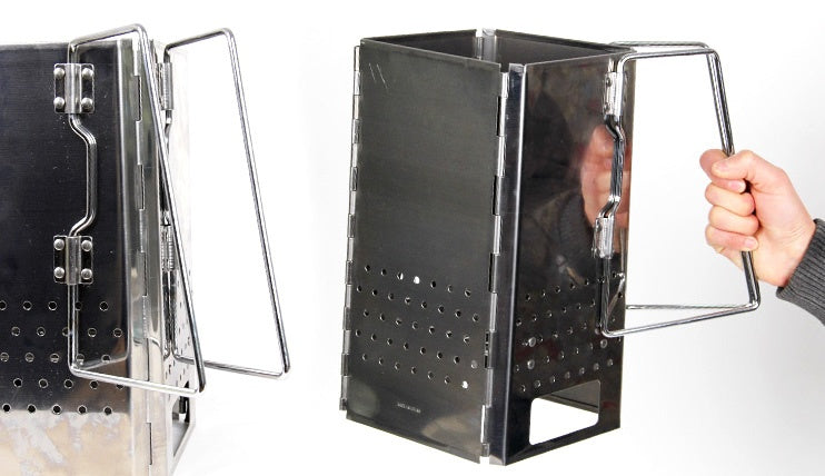 チャコールスターター 折りたたみ式ステンレス MT-18