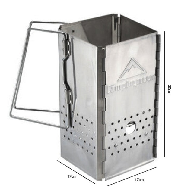 チャコールスターター 折りたたみ式ステンレス MT-18