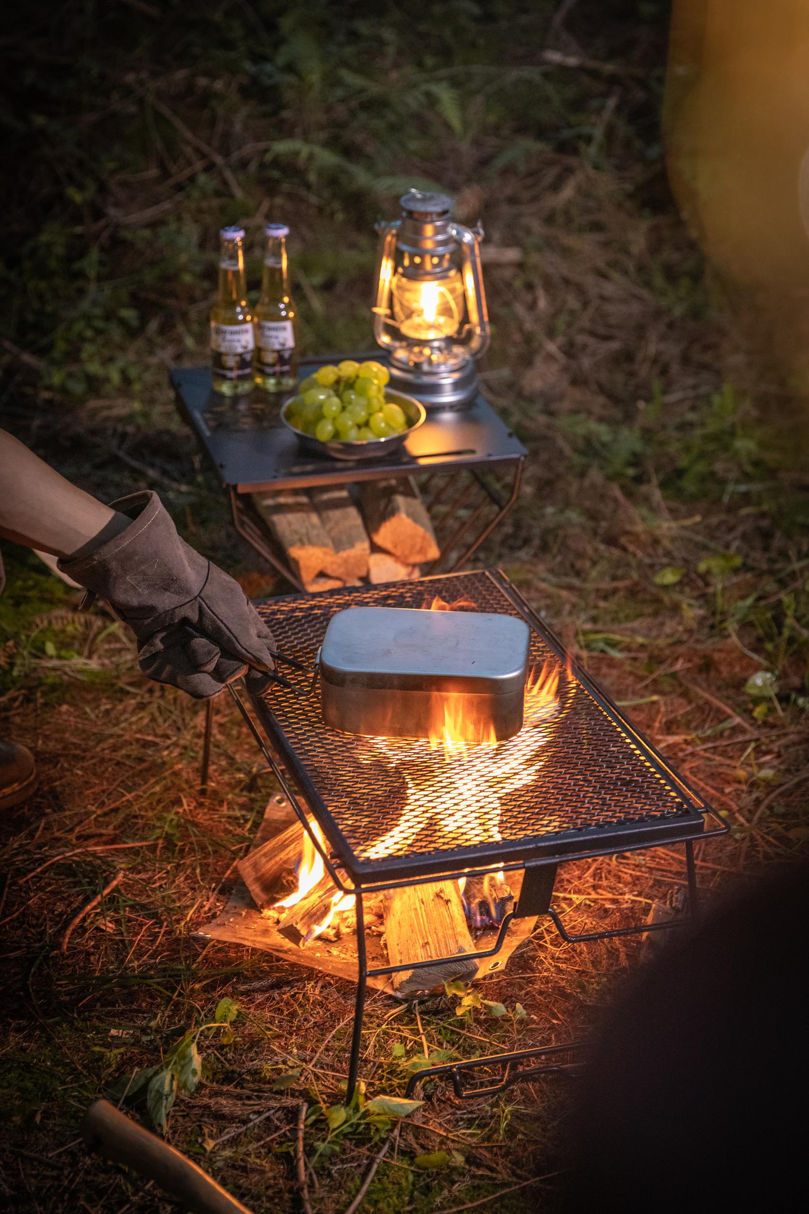 焚き火グローブ 牛革インナー着脱式 Q28