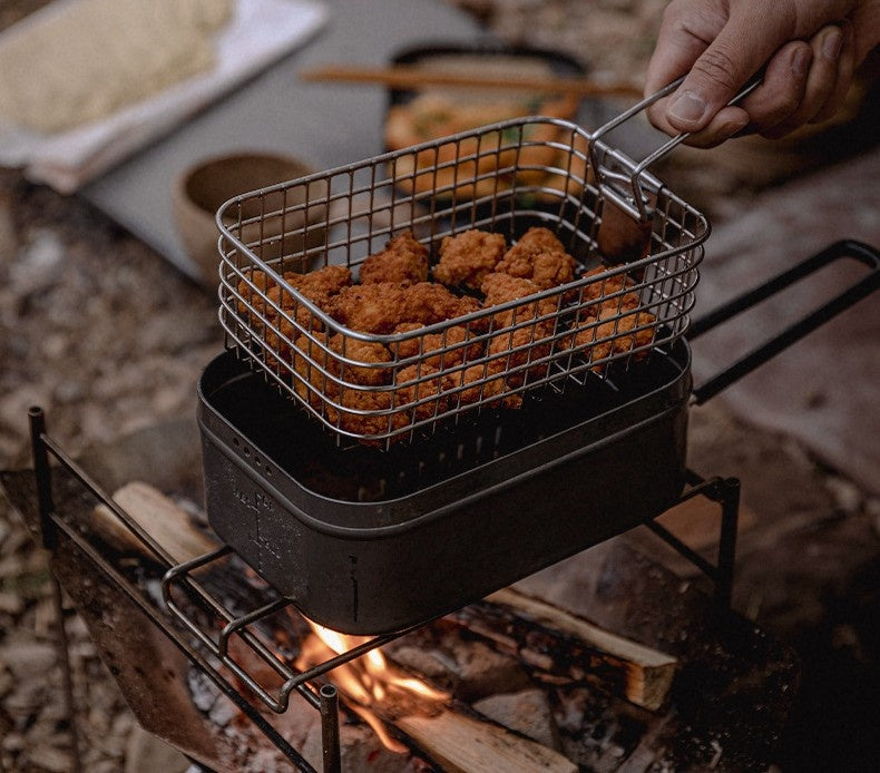 メスティンラージ用フライバスケット 折りたたみハンドル S-1218