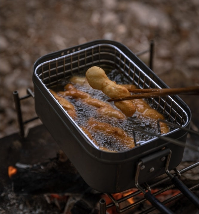 メスティンラージ用フライバスケット 折りたたみハンドル S-1218