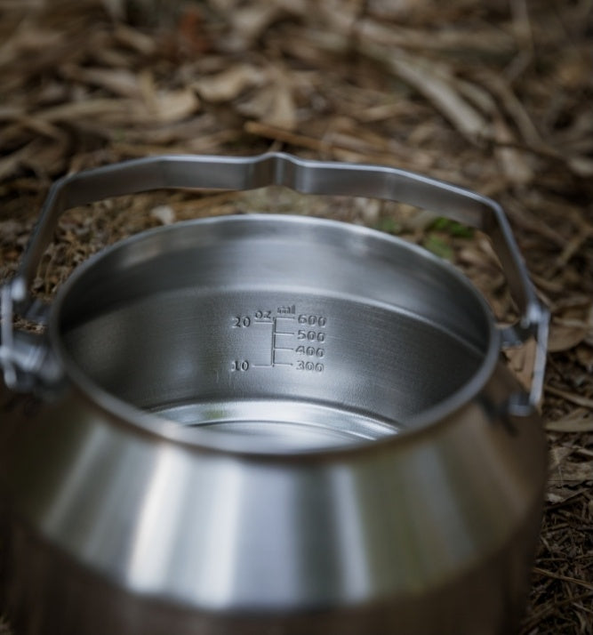 焚き火ケトル 一体成型ステンレス SW-1