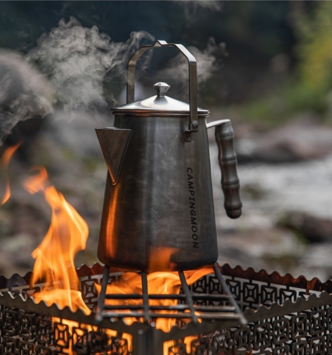 焚き火ケトル 一体成型ステンレス 1.5L SW-6