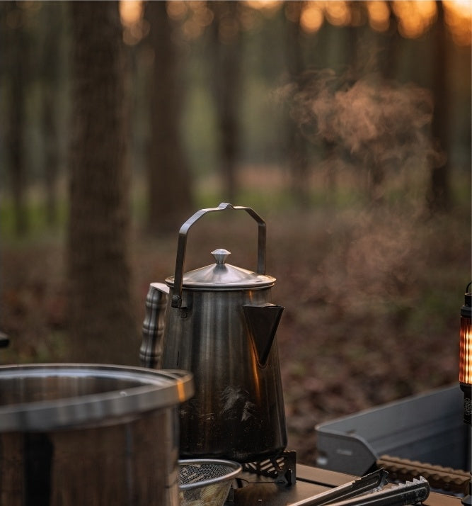 焚き火ケトル 一体成型ステンレス 1.5L SW-6