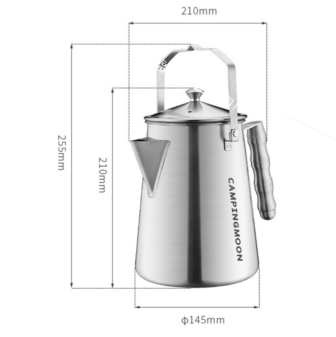 焚き火ケトル 一体成型ステンレス 1.5L SW-6