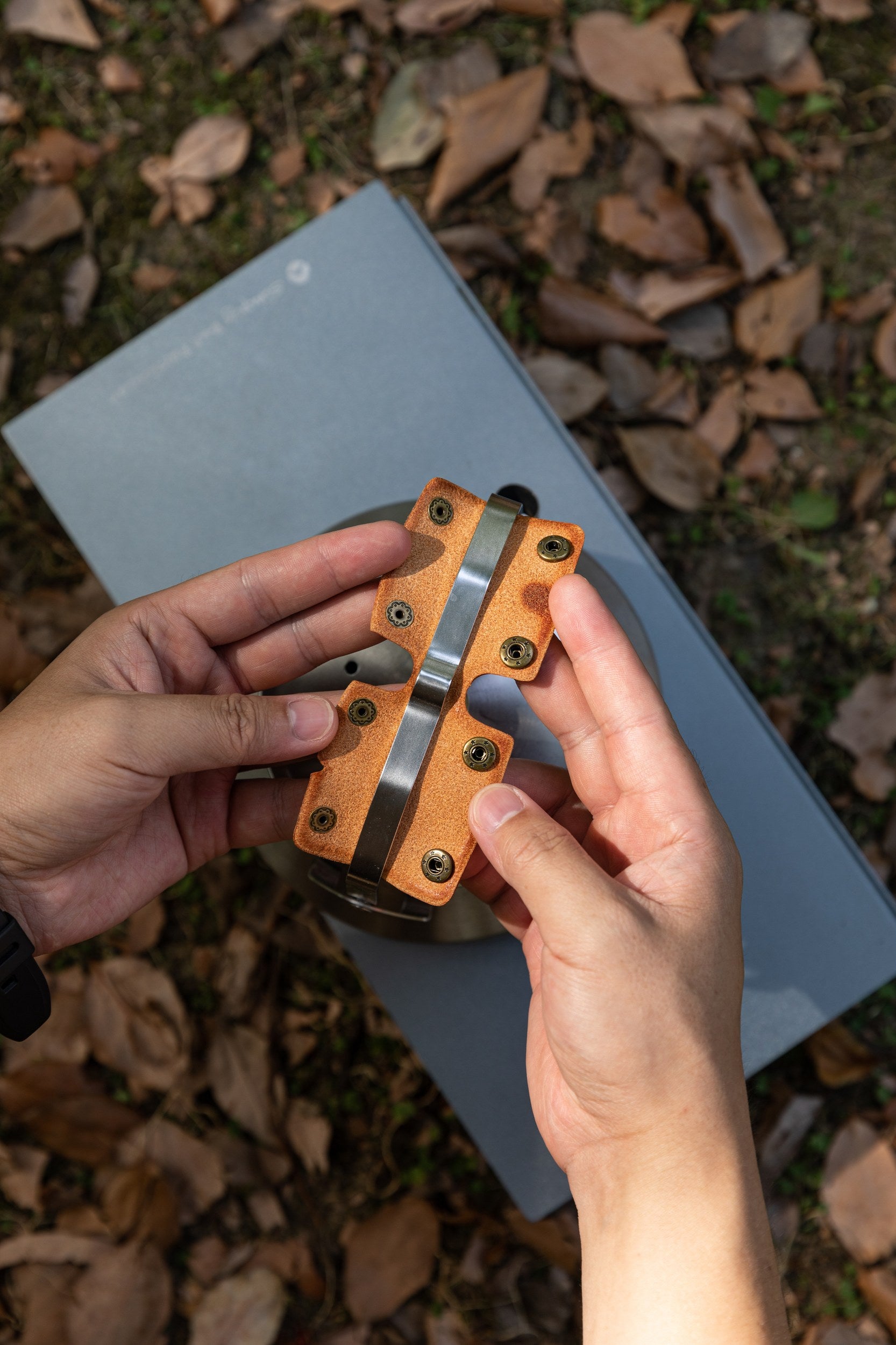 ケトルハンドルカバー モンゴル産天然牛革 SW-PT