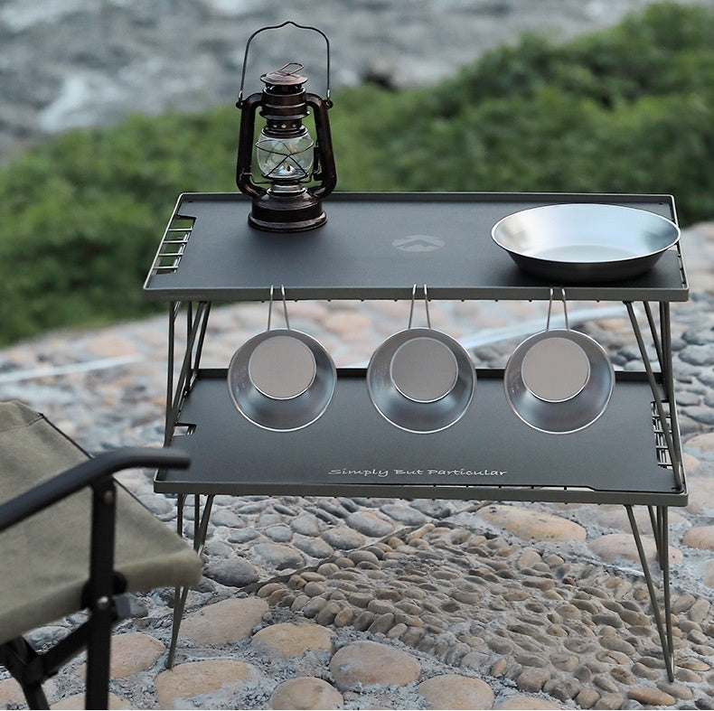 フィールドラック用アルミ天板 手塗りブラック仕上げ T-2308-BK