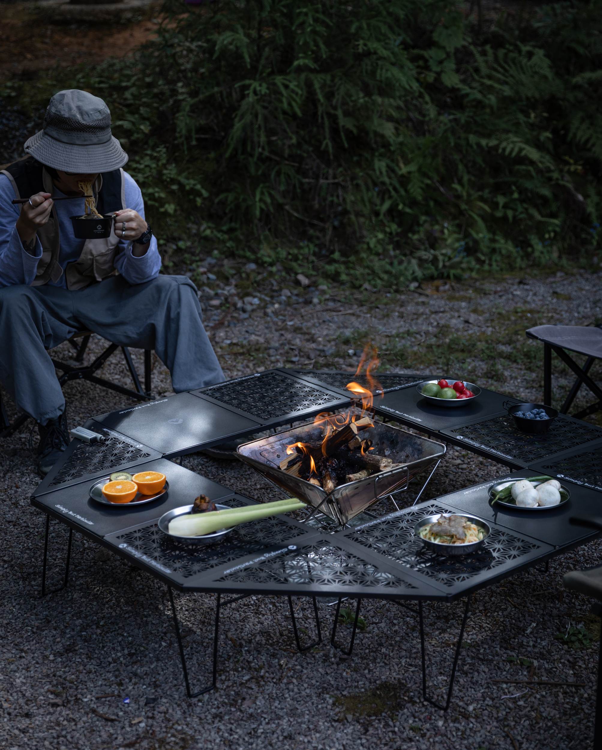 フィールドラック連結用天板 ハーフ アルミ製 T-2309-BK