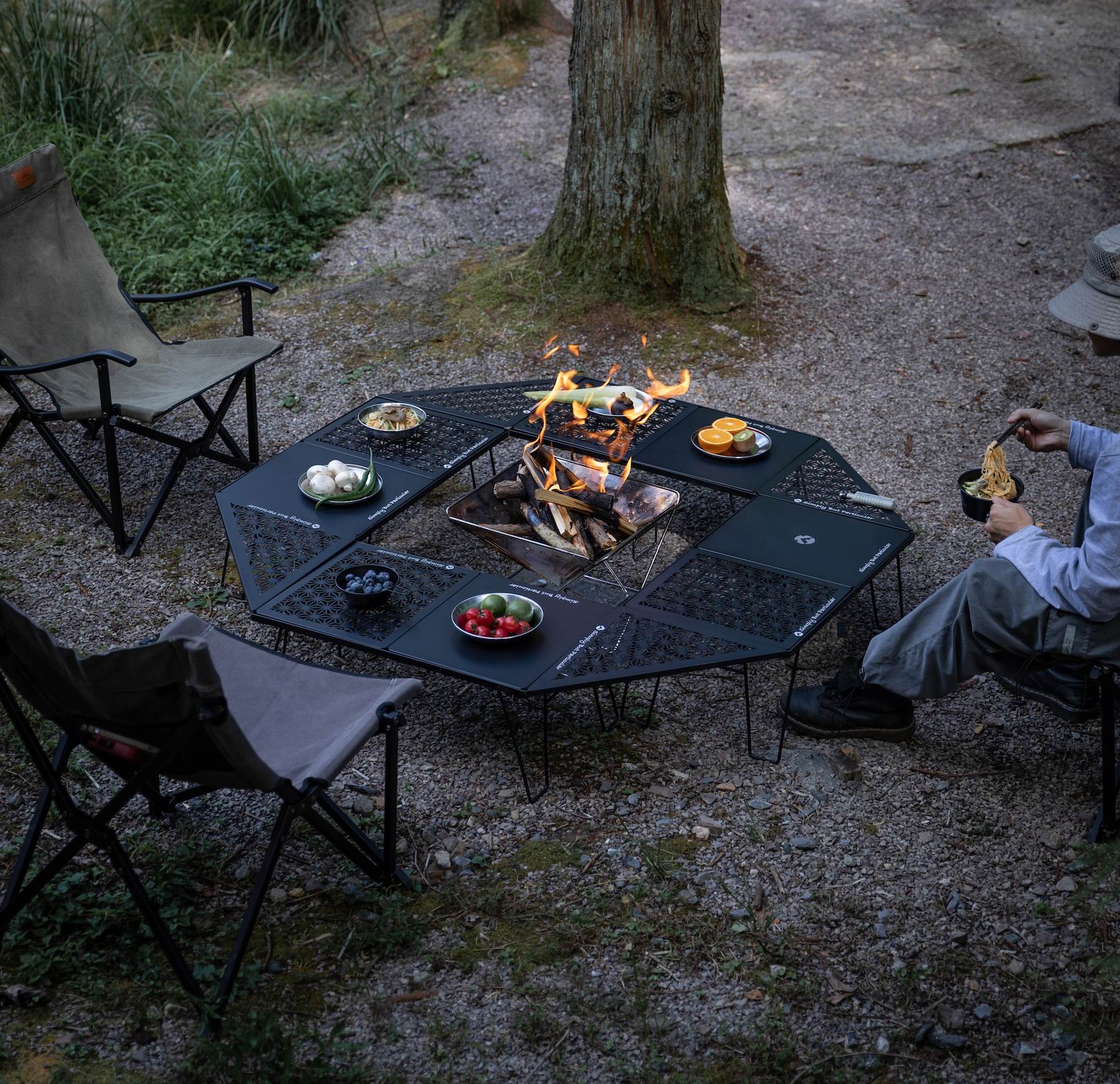 フィールドラック連結用天板 ハーフ アルミ製 T-2309-BK