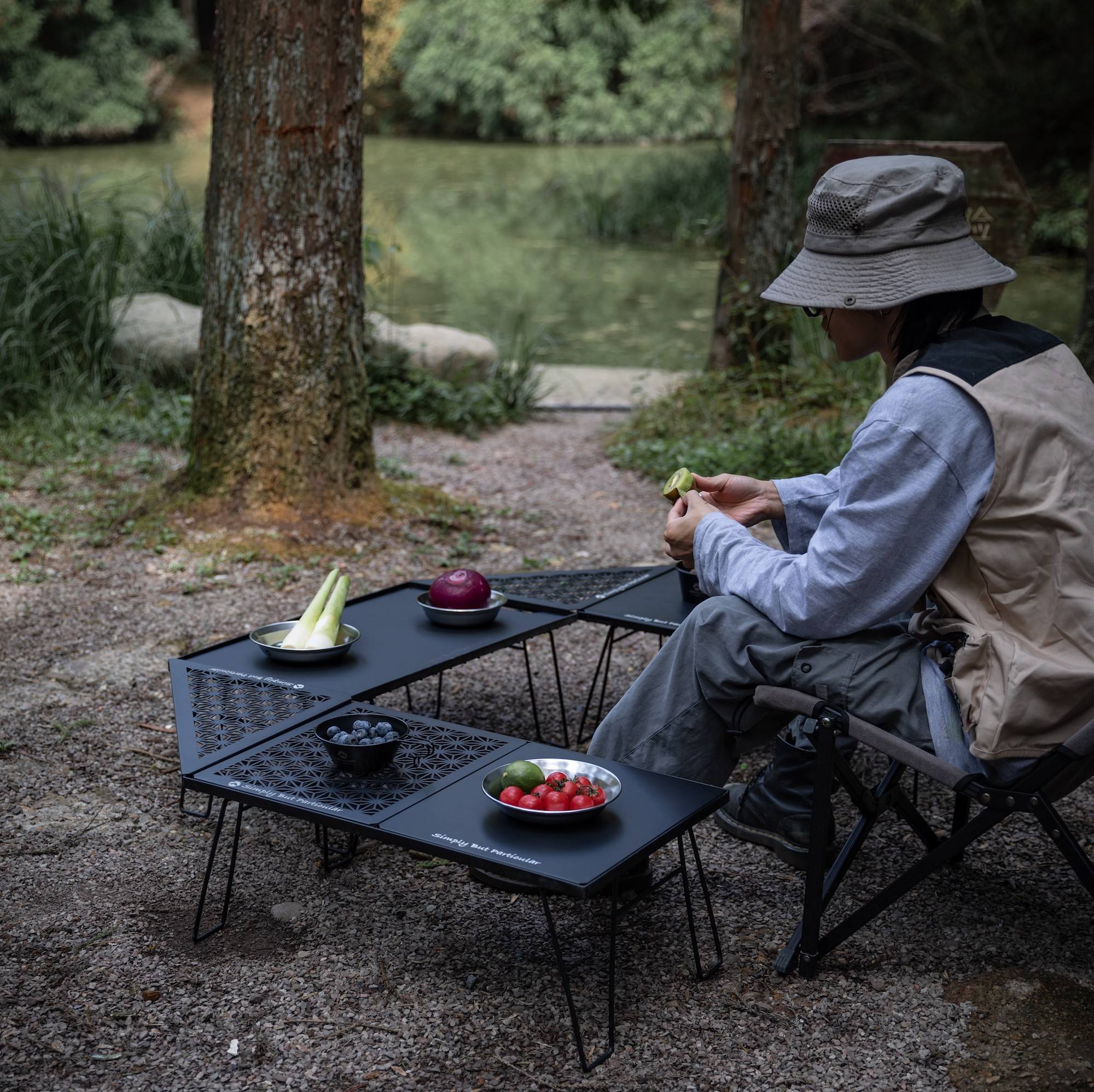 フィールドラック連結用天板 ハーフ アルミ製 T-2309-BK