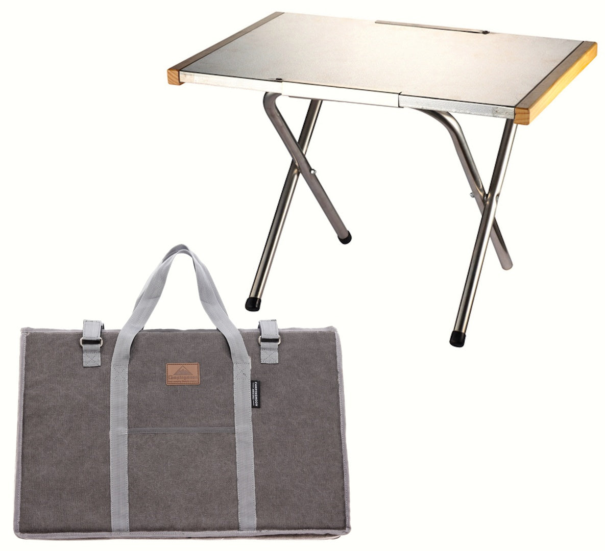 Campingmoon 焚き火テーブル T-370 – 耐熱ステンレス天板 – camping moon