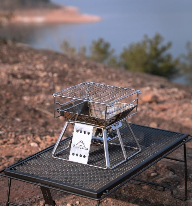 焚き火グリル 高さ3段階調整 X-MINI