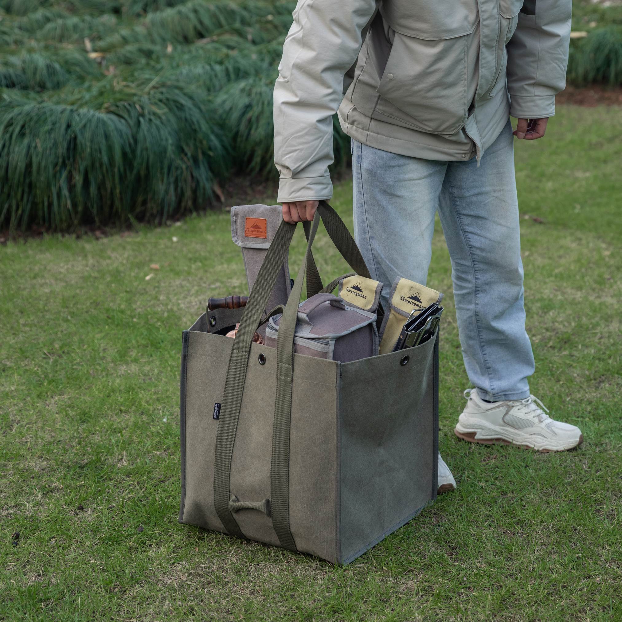 薪ケース 大容量帆布 BC-400