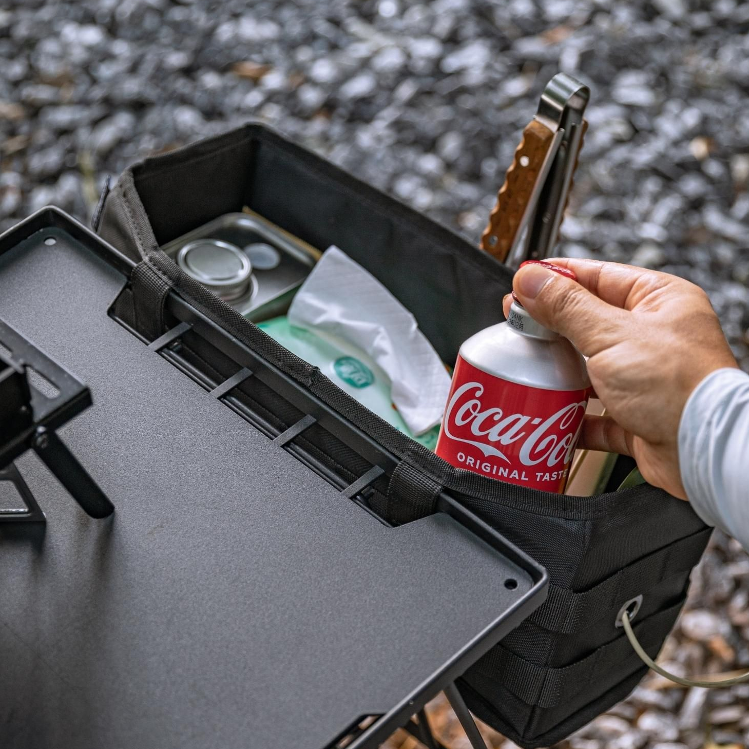 フィールドラック用サイドストレージ 多機能収納ケース BG-1235BK