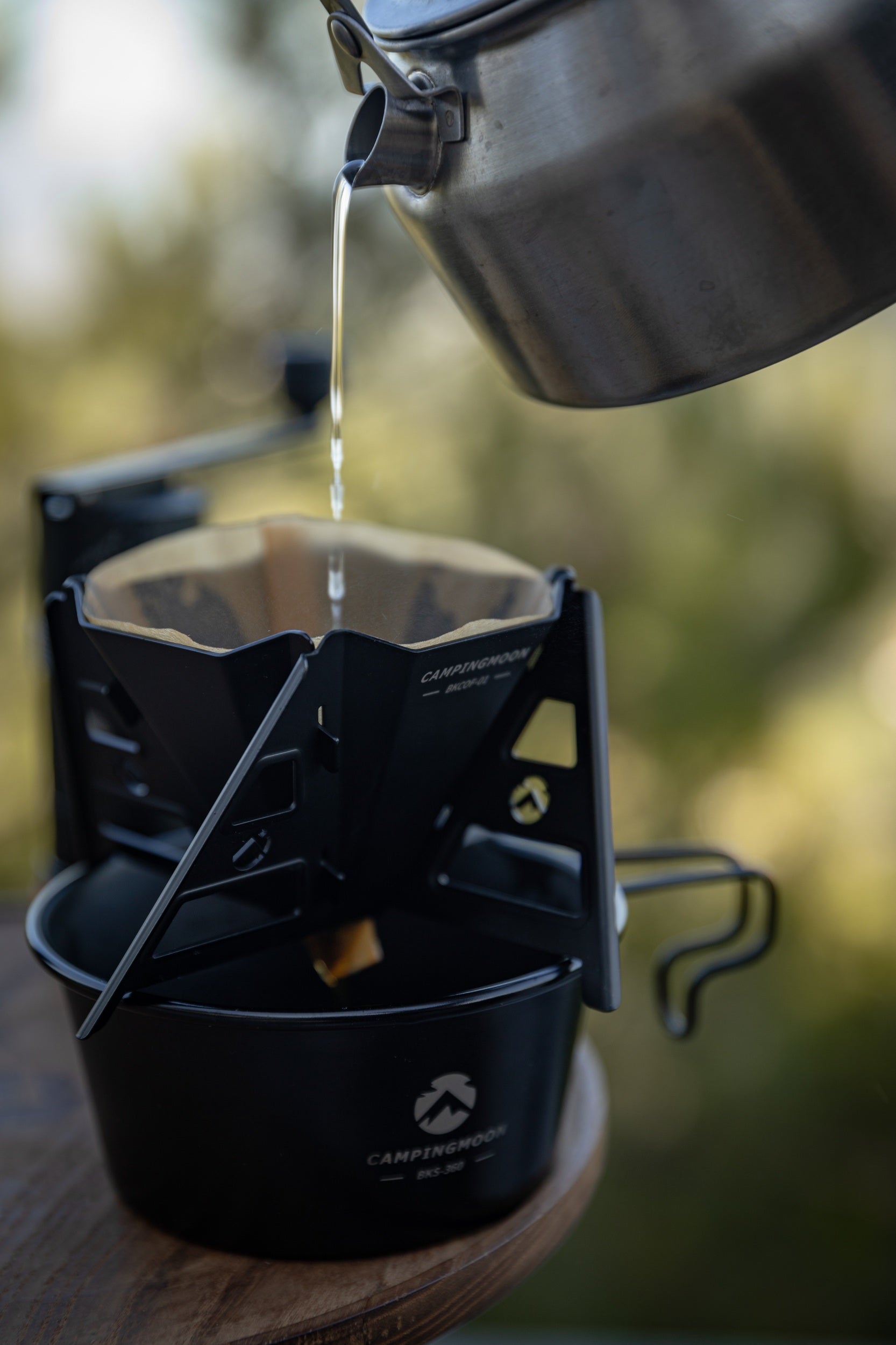 Campingmoon シェラカップ用コーヒードリッパー BKCOF-01 – 酸化チタン