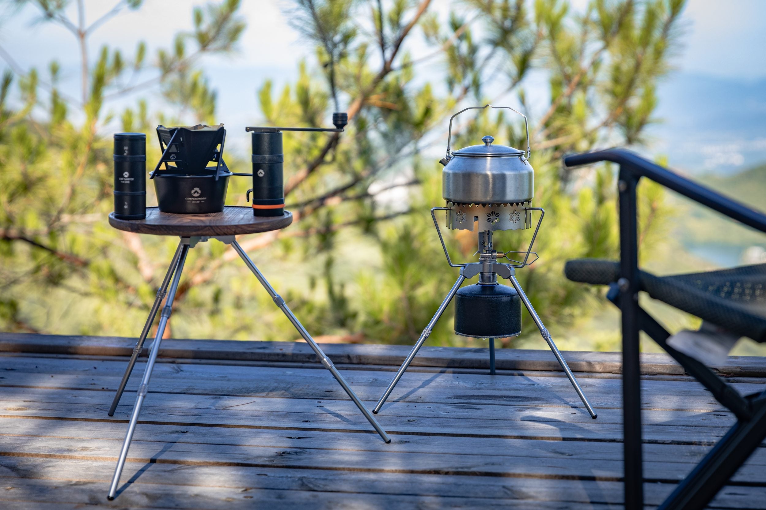 キャンプ用品まとめ売り　シェラカップ・コーヒードリッパーなど Campingmoon シェラカップ用コーヒードリッパー BKCOF-01 – 酸化チタン