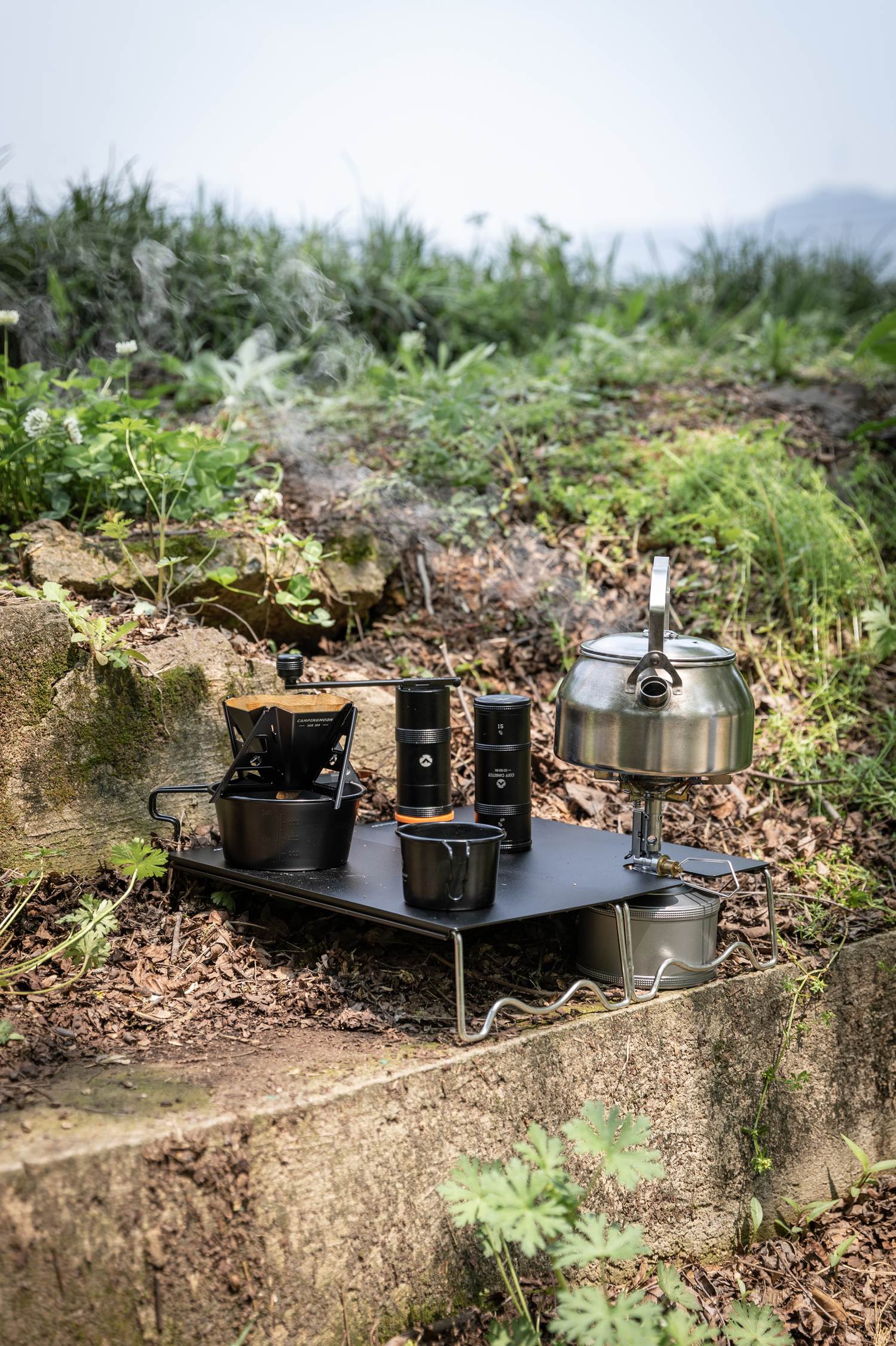 キャンプ用品まとめ売り　シェラカップ・コーヒードリッパーなど Campingmoon シェラカップ用コーヒードリッパー BKCOF-01 – 酸化チタン