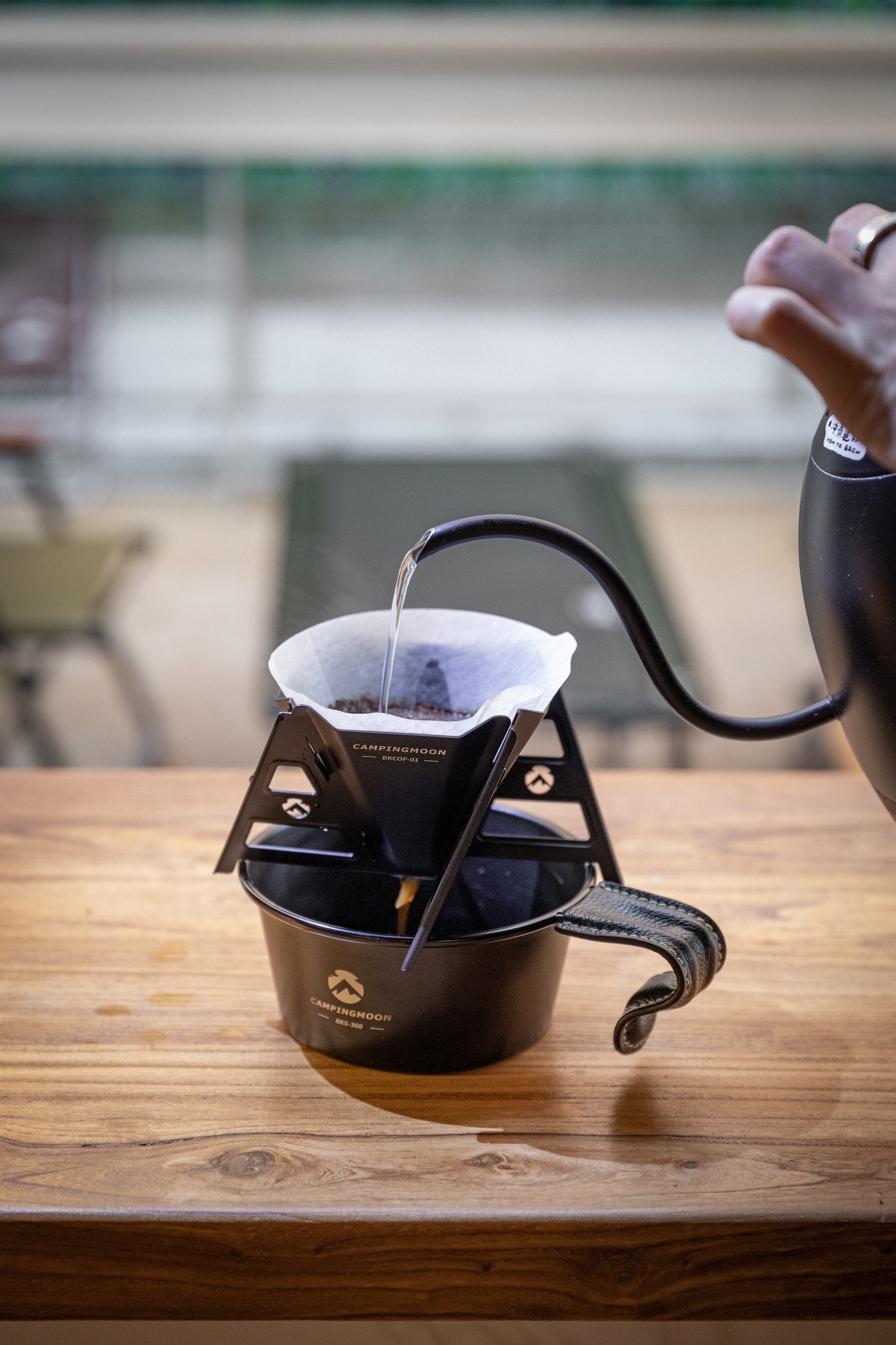 キャンプ用品まとめ売り　シェラカップ・コーヒードリッパーなど Campingmoon シェラカップ用コーヒードリッパー BKCOF-01 – 酸化チタン