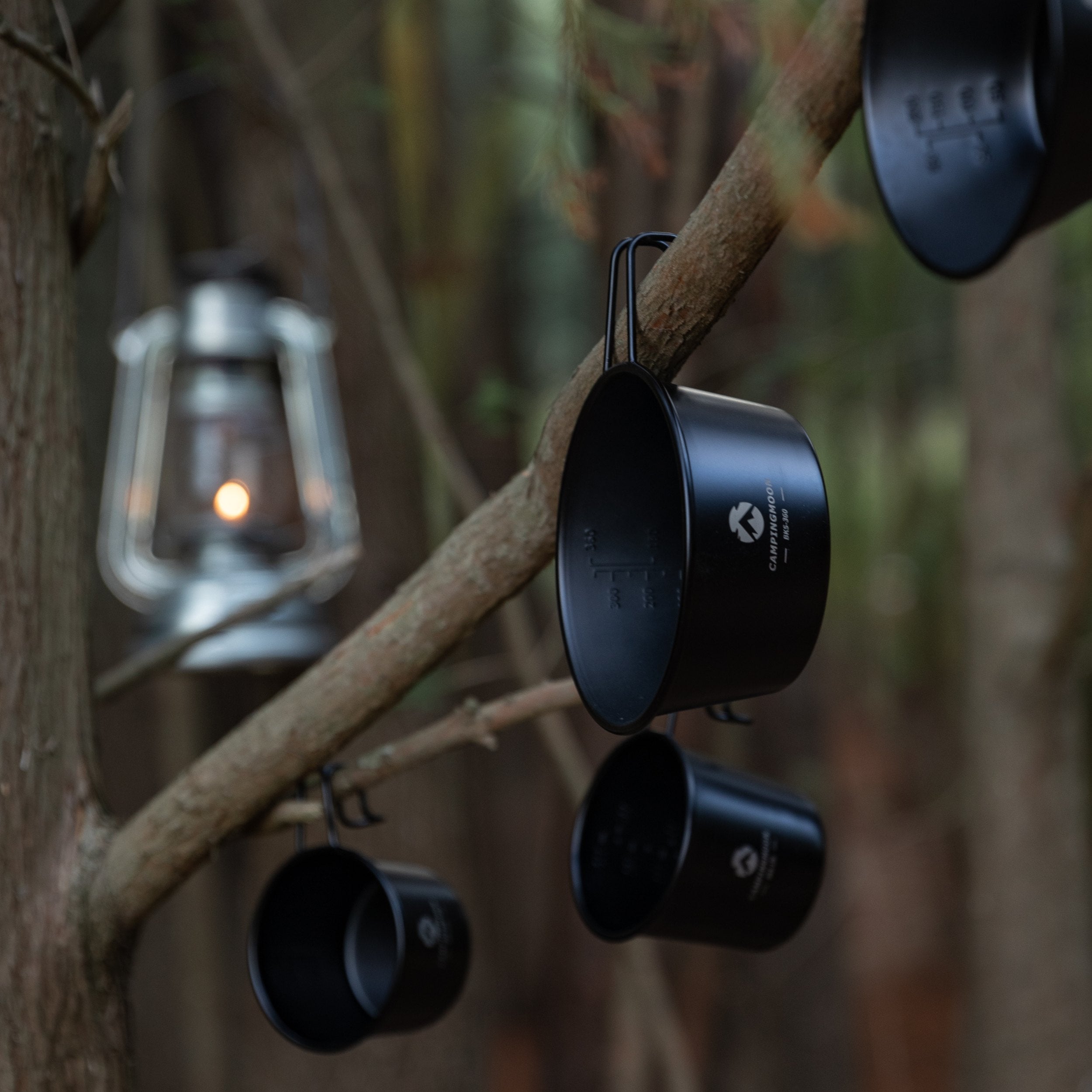 Campingmoon 黒シェラカップ 深型 BKS-360-2P – チタン酸化被膜処理 2
